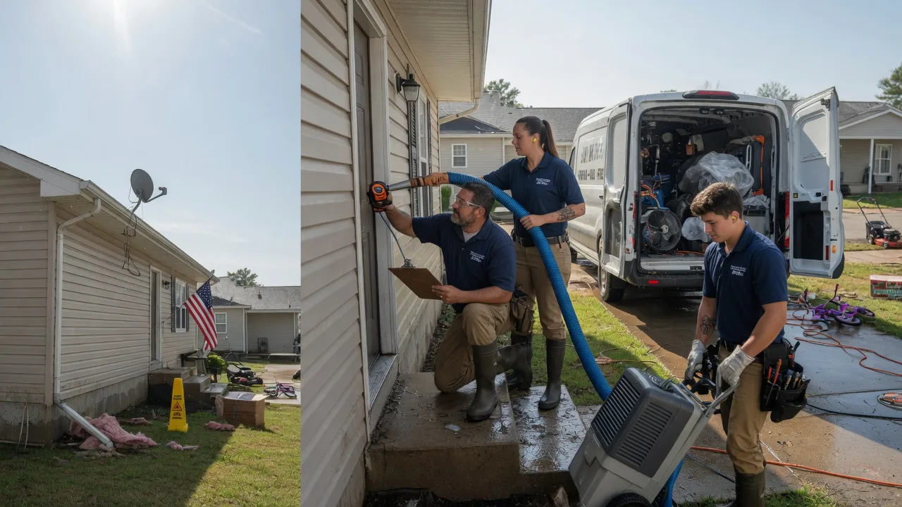 Ceiling Water Damage Restoration in New Washington, IN near me